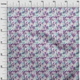thumbnail image 3 of oneOone Silk Tabby Purple Fabric Abstract Floral Dress Material Fabric Print Fabric By The Yard 42 Inch Wide, 3 of 4