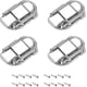 thumbnail image 1 of Toggle Catch Lock (60mm x 33mm) 4Pcs, Iron Hasp Latches - for Cabinets Boxes Suitcases, Silver Tone, 1 of 5