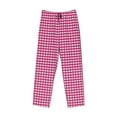 thumbnail image 4 of Daiia Men'S Pink Gingham Pants,Bottoms Sleep Lounge,Pajama Pants,Pj Bottoms Drawstring And Pockets-Large, 4 of 9