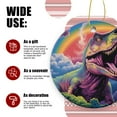 thumbnail image 3 of Colorful Dinosaur And Mouth Open In The Sky - Christmas Ornament Xmas Keepsake Ceramic Ornaments Holiday Decorations for Tree Christmas Gift Ideas 2.95in, 3 of 6