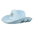 thumbnail image 3 of Novedad Sombrero de vaquero Sombreros de sol de Sombrero de occidental para adultos Adolescentes Vestir en la playa Sunnimix  Sombrero de vaquero, 3 of 7