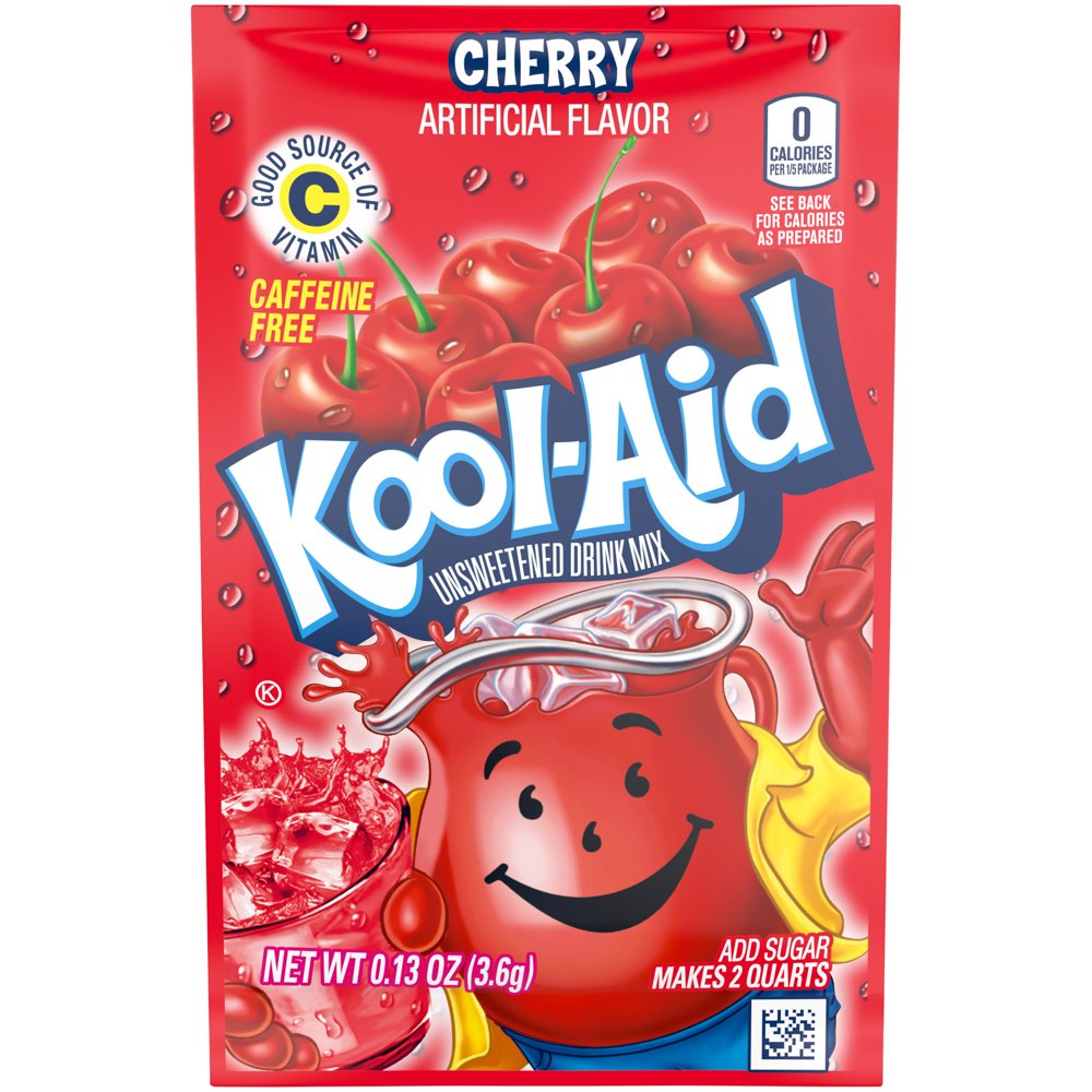KoolAid Unsweetened Cherry Artificially Flavored Powdered Soft Drink