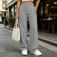 thumbnail image 2 of Sweatpants for Women Ihhxva High Waist with Pockets Elastic Casual Jogger Pants Cozy Lined Baggy Loungewear Workout Running Yoga Streetwear S-2XL, 2 of 8