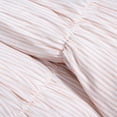 thumbnail image 2 of Lush Decor Ruching Ticking Stripe Textured Polyester Comforter, King, Blush, 3-Pc Set, 2 of 11