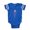 Royal Blue, variant on CafePress - Peacockgoth Feather_Pk - Cute Infant Baby Football Bodysuit