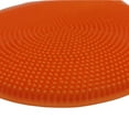 thumbnail image 2 of Handy Housewares 4" Round Silicone Dish Scrubbing Sponge / Vegetable Scrubber Brush - Orange, 2 of 3