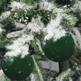 thumbnail image 5 of Nkmbld 15Pcs Christmas Ball Ornaments Set Velvet Christma Tree Balls Hanging Ornaments for Holiday Wreath Party Christma Tree Decor, Green, 5 of 9
