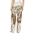 thumbnail image 3 of Uemuo Western Desert Cowboys1 Pattern Women's Wide Leg Palazzo Lounge Pants with Pockets Light Weight Loose Comfy Casual Pajama Pants-X-Large, 3 of 9