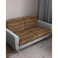 thumbnail image 3 of Brown Wood Grain Couch Cushion Covers Stretch, Washable Sofa Seat Covers Individual Seat Cushion Sofa Slipcovers Retro Farmhouse Wooden Plank Couch Cover Furniture Protector S-3PCS, 3 of 7