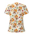 thumbnail image 4 of Naloa Forest Squirrel Print T-Shirts Short Sleeve V Neck Tees for Women Fashion Tops Trendy Lightweight Soft Casual Summer Outfits Clothes, 4 of 5