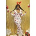 thumbnail image 1 of Mono con estampado Sexy para el Día de San Valentín para mujer, ropa de dormir de manga larga, Bodycon, pelele, pantalones, pijamas de una pieza, 1 of 4