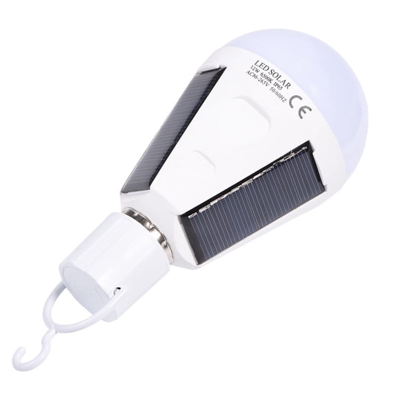 Bombilla LED de emergencia BuyWeek con panel solar 1200 mAh IP65