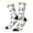2 Black-2, variant on Cute French Bulldog Print Adult Socks for Men & Women,Calf Socks, Ankle Socks,Boots Socks,Breathable Casual Sock,Unisex Crew Socks