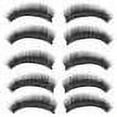 thumbnail image 3 of Eyelashes 10 Pairs False Long Thick Makeup Lashes Black Eyelashes for Stunning Volume, 3 of 6
