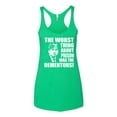 thumbnail image 2 of Wild Bobby, Office Prison Mike Dementors Michael Scott, Pop Culture, Women Tri-Blend Racerback Tank Top, Envy, Large, 2 of 4