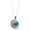 B, variant on YYKihy Full Moon Necklace Triple Pendant Jewelry Moon Jewelry Necklace Charm Gift