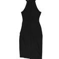 thumbnail image 2 of Crave Fame Womens Ruched Sheath Dress, Black, X-Small, 2 of 2