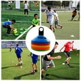 thumbnail image 4 of 50 conos de disco para fútbol con bolsa de transporte y soporte para entrenamiento de fútbol, marcadores de cono para campos deportivos, 4 of 15
