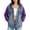 A-Purple, variant on MaFYtyTPR Women Denim Hoodies Color Block Long Sleeve Jacket with Detachable Hood Casual Patchwork Streetwear Tops A-Black L