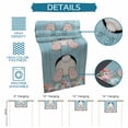 thumbnail image 6 of Easter Bunny Table Runner - 60 Inch Long Colorful Eggs Cute Rabbit Blue Country Wooden Cotton and Linen Blended Dress Scarves Farmhouse Table Runner for Kitchen Dining, Coffee Table, 13" x 60", 6 of 8