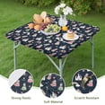 thumbnail image 4 of Princess Castle Rainbow Pattern Square Fitted Tablecloth with Elastic Edge,Square Table Cover,Washable Elastic Table Cover for Home Kitchen Party Decor 36"x36", 4 of 6