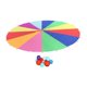 thumbnail image 4 of Paracaídas con sombrilla arcoíris para jugar en la playa, juegos deportivos con pelotas, integración sensorial, jardín de infantes, juguete educativo, 4 of 9