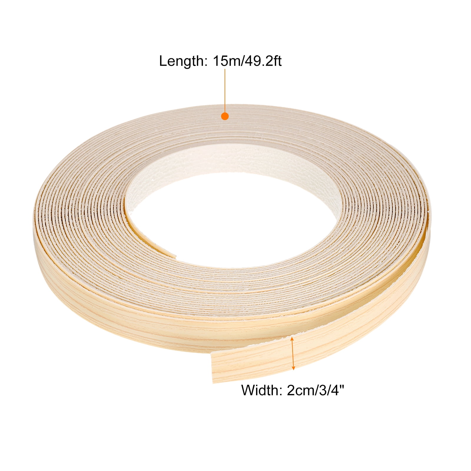 REGALWOVEN Pre-Glued Wood Edge Banding for Cabinet Edging and Furniture Restoration 3/4" x 49.2'