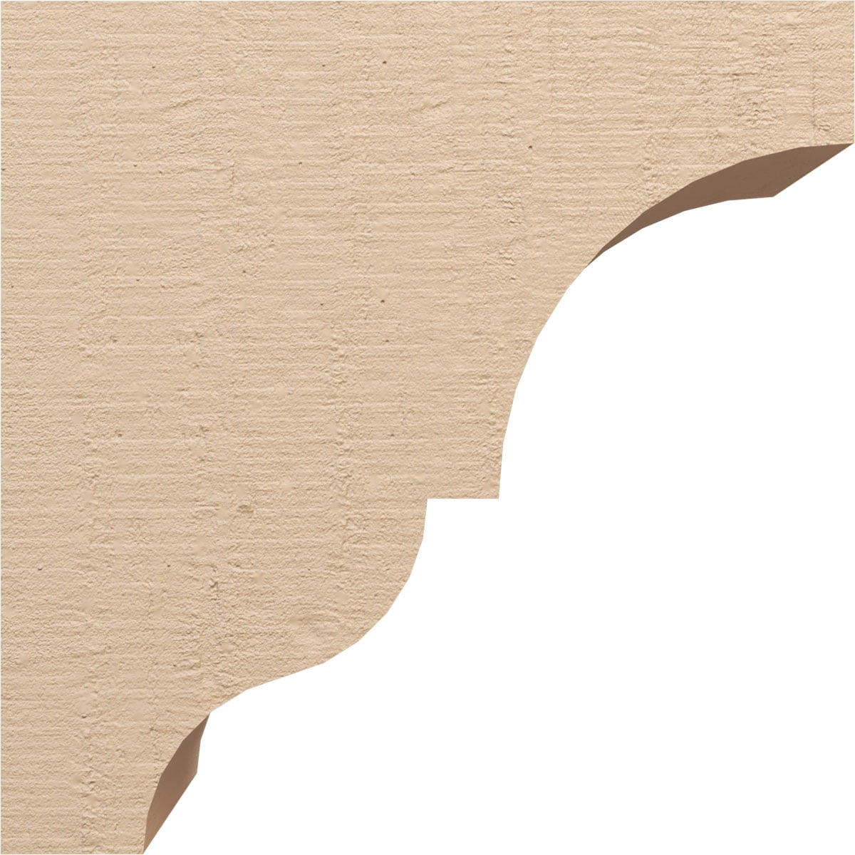 11"W x 22"D x 22"H Classic Asheboro Rough Cedar Woodgrain TimberThane Corbel, Primed Tan