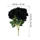 thumbnail image 2 of 1 pieza de 9 ramas de rosa negra artificial para Halloween., 2 of 5