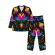 thumbnail image 1 of Fotbe Mexican Flower Traditional1 Pijama de Hombre con Estampado de Manga Larga, Conjunto de 2 Piezas, Ropa de Dormir Suave y Cómoda con Bolsillos-Small, 1 of 7