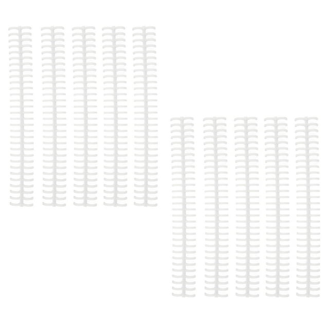 Peignes de Liaison, 10 Pcs Forte Adhérence 1/2 Po 30 Trous Peignes de Liaison pour Bureau Blanc