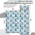 thumbnail image 5 of Hedgehog and Hat Blue Pattern Teens Toddler Nap Mat with Pillow, Sleeping Mat Bag for Preschool Daycare 60"x20", 5 of 6