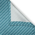 thumbnail image 5 of Ambesonne Geometric Grommet Curtain, Striped Cruise Colors, 50" x 120", Pale Blue Teal, 5 of 6