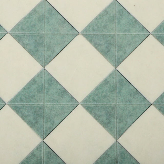 WRITWAA Photography Props Mini Floor Tiles Simulated Floor Tile Model Green ABS Decorative 1Pcs