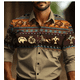 thumbnail image 3 of Camisa vaquera para hombre, diseño vintage, solapa, manga larga, botones, estampado, ropa de calle de moda, diseñador, estilo occidental, 3 of 5