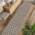thumbnail image 2 of Yamaziot 2.7'x12' Runners Rug for Long Hallways, Rug Runner for Floor Mat, Non Slip Washable Brown Carpet Rug, 2 of 9