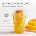 thumbnail image 3 of Vasos Berry Bloom con capacidad de 16 oz (473 ml), fabricados en plástico transparente. Incluyen tapa tipo domo., 3 of 5
