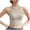 Beige, variant on Tank Tops for Women under $5 under $5 with Built in Bra Solid Color Base Chest Wrapped Tank Top White XL
