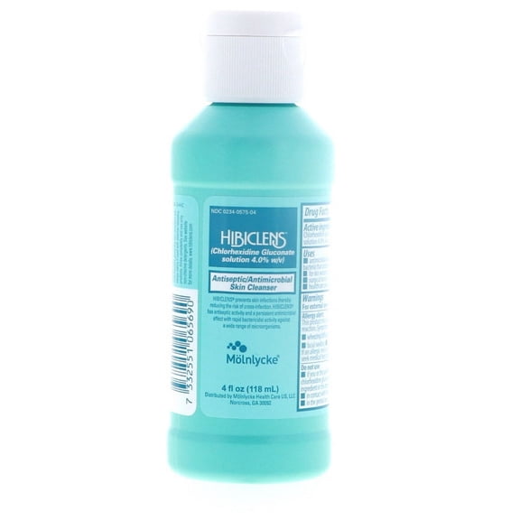 Hibiclens Antiseptic Skin Cleanser, Wound & General Skin Hygiene Solution, 4 Oz