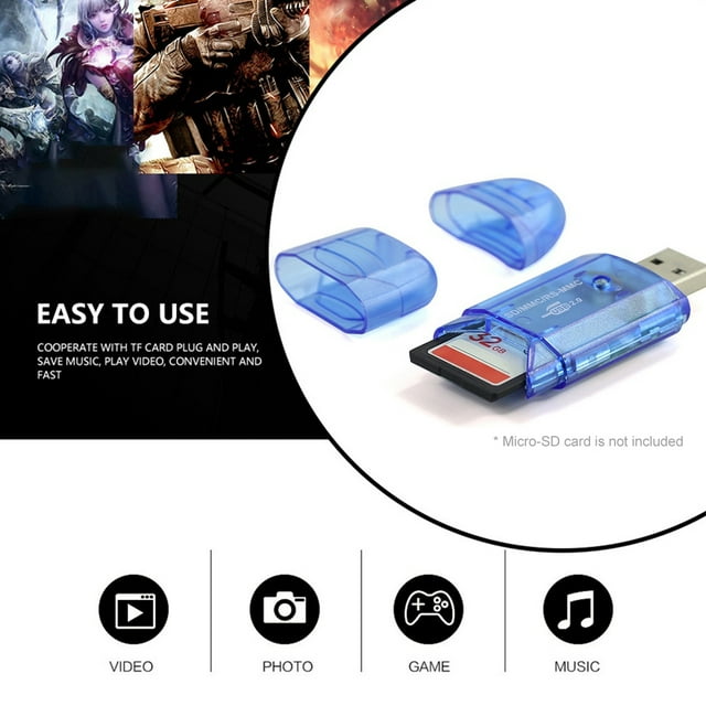 Lubelski Mini USB 2.0 Haute Vitesse Micro-SD Lecteur de Carte Mémoire pour Téléphone Adaptateur pour Ordinateur