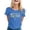 AB8 Blue, variant on Bainana Women's Easter T-Shirt Letter Print Round Neck Short Sleeve T Shirt Top Ladies Festival Summer Cozy Soft Tee Shirts Blue Size L