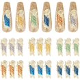 thumbnail image 1 of 18 piezas de adornos para uñas, adornos retro de San Judas, adornos de metal para uñas, joyas de oro claro para decoración de uñas, artesanías, regalo, 1 of 7
