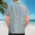 thumbnail image 6 of High Quality Hawaiian Shirts for Men Short Sleeve Aloha Beach Shirt Floral Summer Casual Button Down Shirts Blouses N5GXIZ, 6 of 7
