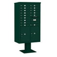 thumbnail image 5 of Salsbury Industries Pedestal Mounted 15 Door Front Load 4C Horizontal Cluster Box Unit with 2 Parcel Lockers, 5 of 6