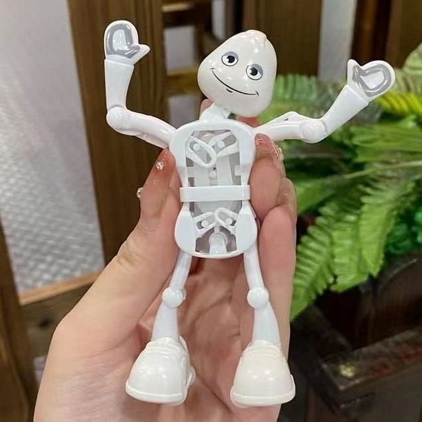 Juguete robot de cuerda popular que baila: divertida figura que salta y se balancea para niños