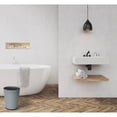 thumbnail image 2 of Bath Bliss 2 Pack Iron Trash Can in Grey, 2 of 6