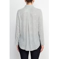 thumbnail image 4 of Grand  Greene Collar Neck Button Detail Long Sleeve Printed Crepe Top by Curated Brands, 4 of 5