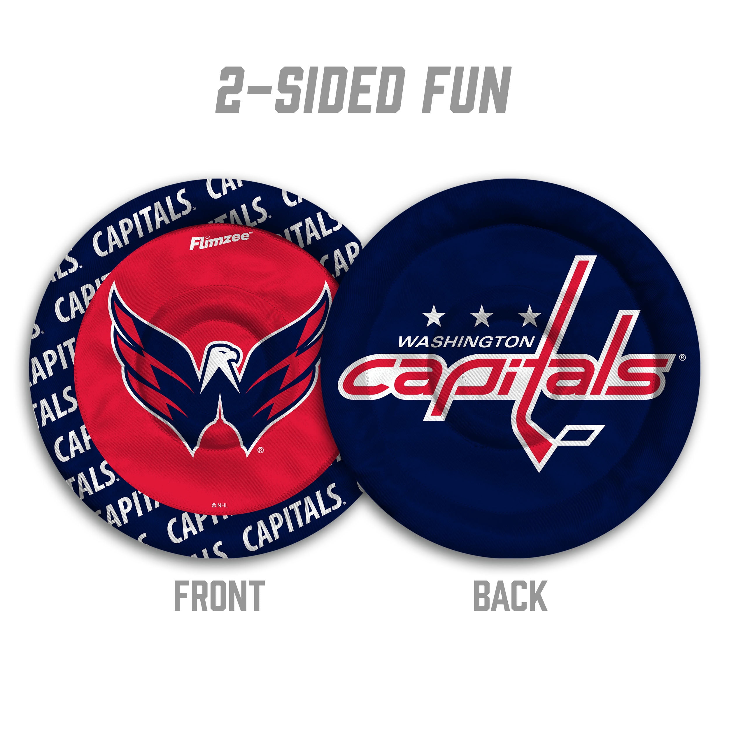 YouTheFan NHL Washington Capitals Flimzee Bean-Bag Flying Disc