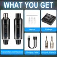 thumbnail image 4 of Depusheng S5 Wireless Microphone System Wireless Guitar Transmitter Receiver with XLR Plug-on Dynamic and 48V Condenser Microphon, 4 of 9