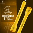 thumbnail image 5 of Honor Athletics 2.0 Beaded Jump Rope - Adjustable with Unbreakable Handles & Shatterproof Beads for Enhanced Fitness Training (Black and Yellow), 5 of 5